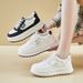 Little White Shoes Female Students Thick-soled Heightening Shoes Sports Board Shoes Casual Street Shoes_vogvips.com
