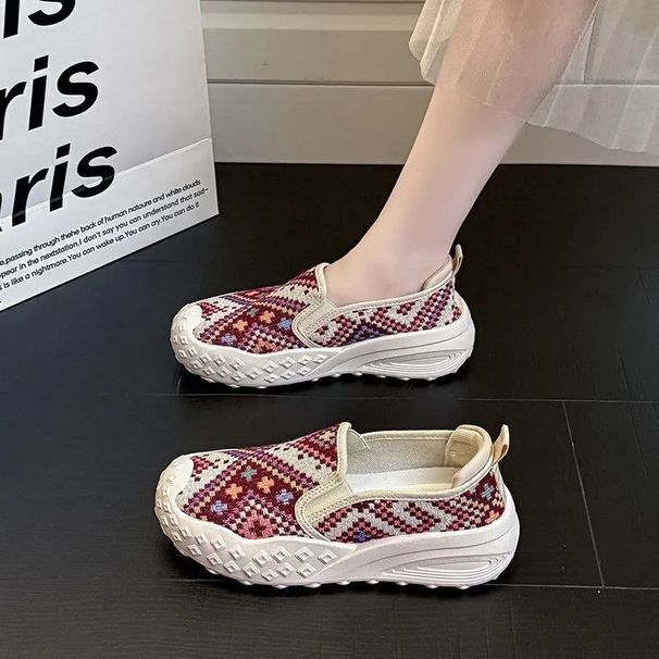 2026 Non-slip Wear-resistant Women's Sports Spring And Autumn Slip-on Soft-soled Breathable Casual Shoes_vogvips.com