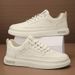 Men's Slip-on Sneakers Breathable White Flat Summer Casual Fashion Comfortable Lightweight Walking Shoes Trendy Soft Classic_vogvips.com