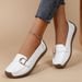 New Loafers Casual Women's Flat Shoes Soft Soles Soft Shoes Comfortable Large Size Bean Women's Shoes_vogvips.com