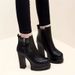 2025 New European And American Style Square Toe Platform Chunky High Heel Ankle Boots With Double Zipper For Women,_vogvips.com