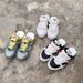 26ss Brand Spring/Summer Closed-Toe Half For Women Genuine Leather Lace-Up Casual German Training Color-Block_vogvips.com