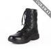 Black Combat Boots Canvas Lightweight Combat Boots Shock Absorbing High Top Outdoor Tactical Boots Mountaineering Boots_vogvips.com