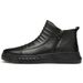 Men's Shoes Large Size First Layer Foot Cover Round Head Medium Tube Velvet Middle Help Casual Boots_vogvips.com