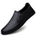 European Warm Series Slip-On Loafers Leather Shoes With Fleece Lining For Autumn And Winter Breathable Hollow Casual Men's Style_vogvips.com