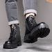 European Warm Series Trendy Brand Cowhide Martin Boots For Men, High-top British Style Mid-top Leather Shoes, Men's Boots, Winter Thick-soled_vogvips.com