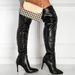 New Style Thin Heel High Tube Bare Outdoor Street T-stage Show Full Fashion Long Boots 42_vogvips.com