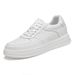 Invisible Inner Height Increase Men's Shoes Soft Baseplate Shoes Men's Casual Breathable White Shoes_vogvips.com