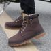 European Warm Series 2025 Autumn Winter Trendy Large Size 46 Work Men's British Style Padded Sports Martin Boots Outdoor Leather Hiking Shoes_vogvips.com