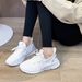 Flyknit Mesh Sports For Women, Spring And Summer New Breathable, Versatile, Casual, Lightweight, Soft Soled Running_vogvips.com