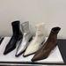 ShoeVault Korean Style Brown Pointed Toe Short For Women 2025 New Fashion Versatile Stylish Chunky Heel Slim Boots_vogvips.com