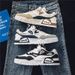 Men's Sneakers Thick Soled White Shoes Fashionable Shoes Camouflage Korean Style Low Top Men's Shoes Youth Sports Casual Shoes Trendy_vogvips.com