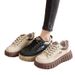 Women's 2024 New Thick-Soled White Sneakers Sports Casual Board Comfortable Height-Increasing Dad Shoes Round Toe_vogvips.com
