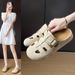 Half-white Shoes Women's Mesh Breathable Student Board Shoes Casual Shoes Increase Orgasm_vogvips.com