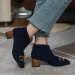 New Autumn/Winter Women Sheep Suade Toe Square Heel Mid-Heel Ankle Boots Fringed Zipper Fashion Office Lady Shoes_vogvips.com