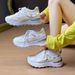 Half Tray White Shoes Student Breathable Inner Height Increase Casual Street Shooting Board Shoes_vogvips.com