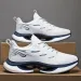 Mens Breathable Mesh Running Shoes Shock Absorbing Cushioned Sole Non Slip Outsole For Gym Training And Daily Sports_vogvips.com
