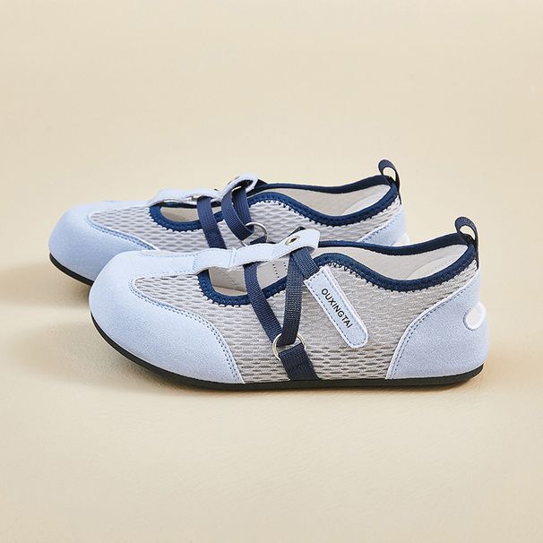 Little White Shoes Female Student Hollow Mesh Breathable Flat Bottom Casual Board Shoes_vogvips.com