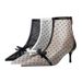 Women S Pumps Version Of Sweet Slimming See Through Dot Mesh Hollow Shoes For Women Stiletto High Heeled Pointed Toe_vogvips.com