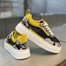 Summer Breathable Woven Mesh Versatile Sports Casual Trendy Shoes Men's Non-Slip Thick Sole Height Increasing White_vogvips.com