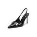 Naked High Heels Women, Slim Heels, 2025 New Summer Patent Leather Pointed Temperament, Socialite French Niche Single_vogvips.com