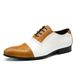 White brogues for men Gentleman Groom Business formal leather suit Studio wedding shoes_vogvips.com