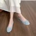 Round Head Ballet Single Shoes Women's Flat Bow Beanie Shoes French Shallow Mouth Grandma Shoes_vogvips.com