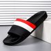 UNISEX Men Striped Sandals Soft Comfortable Non-Slip Slippers Indoor Outdoor Women Beach Shoes Quick-Dry EVA Platform_vogvips.com