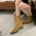 Miting Western Cowboy Chunky Heel Wide Leg For Women 2026 Autumn/Winter New Fashionable Trendy Mid-Calf Versatile Martin_vogvips.com