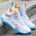 Men's Flyknit Breathable Mesh Upper Sports Shoes High Top Basketball Trendy Export Student Footwear_vogvips.com