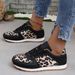 Sports Shoes For Women 2025 New Large Thick Sole Leopard Print Casual Low Cut Sports Single Shoe Straight_vogvips.com