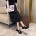 Women’s Shoes Mary Jane Fat Feet Wide Feet Women's Shoes Closed Toe Sandals Thick Heels British Style Large Size High Heels Women_vogvips.com
