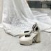 Small 12cm Chunky Heel Platform Mary Jane Wedding Shoes_vogvips.com