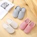 Machine Washable Soft Sole Japanese Style Home Wooden Floor Silent Indoor Slippers Spring Summer Men Women Cotton Slippers Home Comfort_vogvips.com