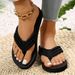 Women's Flip-flops Summer Muffin With Thick Soles Non-slip Wear Resistant Fashion Women's Slippers_vogvips.com