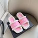 High Version King Lamb Wool One-Word Fur 2024 Autumn New Thick-Soled Height-Increasing Platform Outdoor Slippers For_vogvips.com