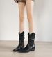 Instant Delivery Ruth Same Style Western Ruched For Women, Pile Boots, Petite Height-Increasing Short Tube Riding Boots_vogvips.com