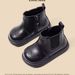 Girl Fall And Winter Girls' Small Leather Boots Baby Boy Toddler Cotton-Padded Shoes With Veet Little Kids' Booties_vogvips.com