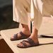 Crestar Women's Cork Footbed Summer Comfortable Slip-On Slide Sandals With Arch Support Adjustable Buckle Beach Slippers_vogvips.com