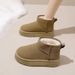 2024 Autumn Winter Women, Fashionable And Trendy, Fleece-Lined, Thick-Soled, Comfortable, Cold-Resistant, Warm Snow_vogvips.com