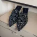 for Women Black Sophisticated Designer Flats By Colorful Gems Dazzling Flat Sandals Okimoz Big Size_vogvips.com