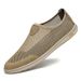 Men's Shoes Fly-woven Lazy One-pedal Simple Solid Color Soft-soled Casual Men's Board Shoes_vogvips.com