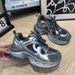 Lusi Same Style Little Monster Dad Shoes For Women 2025 Autumn New Thick-Soled High-Grade Gray Casual Sneakers Trendy_vogvips.com