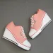 Women New Woman Vulcanize Platform Breathable Canvas Shoes Casual Students Candy Color Wedge Sneakers_vogvips.com