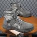 Extra Large Size Martin Boots For Men, Autumn High-top Shoes, Workwear Hiking Mid-top Men's Yellow Boots, British Style_vogvips.com