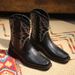 Autumn breathable pointed ankle boots British style high-top leather mid-top boots_vogvips.com