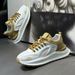 Gump Thick-Soled Forrest Men's Shoes 2025 New Breathable Mesh Sports Running Casual Trendy White Dad Sneakers_vogvips.com