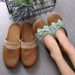 Summer Asian Grass Couple Slippers Men Home Indoor Non-Slip Thick Sole Floor Linen Slippers Women Home_vogvips.com