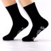 All-cotton mid-tube casual creative socks floor socks sole letter non-slip adhesive socks_vogvips.com