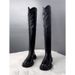 2025 Spring And Autumn Genuine Leather Over-the-Knee For Women Slimming Elastic High Tube Riding Long Slim Boots_vogvips.com